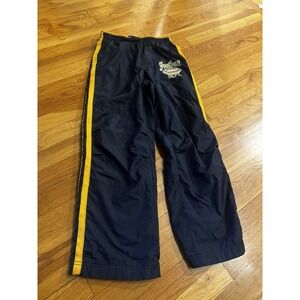 Vintage Gap‎ Athletic Boys Sz 10 Black Yellow Athletic Pants Football Dept Y2K